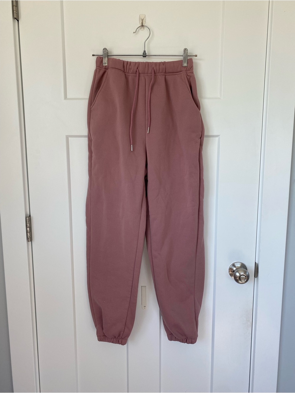 SHEIN Mauve Fleece-Lined Sweatpants